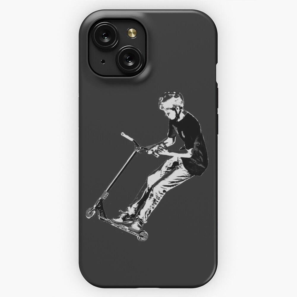 Mid Air Turn Stunt Scooter Move iPhone 15 Slim Phone Case Cover