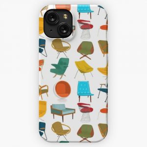 Mid Century Modern Chair Collection iPhone 15 Slim Phone Case Cover