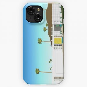 Mid Century Modern House iPhone 15 Slim Phone Case Cover