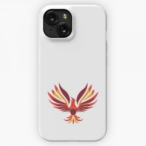 Mid Century Modern Phoenix Legendary Animals Boho iPhone 15 Slim Phone Case Cover