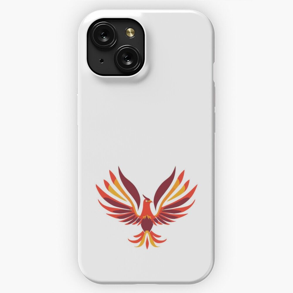 Mid Century Modern Phoenix Legendary Animals Boho iPhone 15 Slim Phone Case Cover