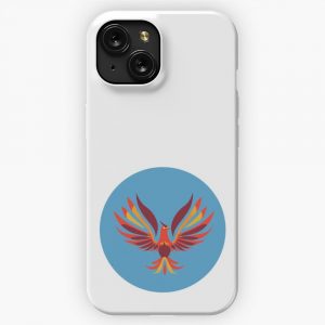 Mid Century Modern Phoenix Legendary Animals iPhone 15 Slim Phone Case Cover