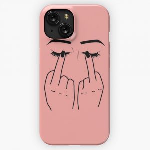 Middle Finger Eyes iPhone 15 Slim Phone Case Cover