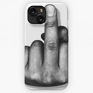 Middle Finger Flipping The Bird iPhone 15 Slim Phone Case Cover