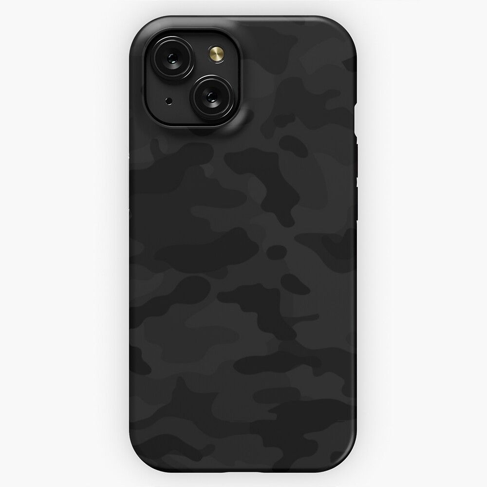 Midnight Camo iPhone 15 Slim Phone Case Cover