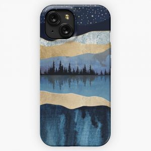 Midnight Lake iPhone 15 Slim Phone Case Cover