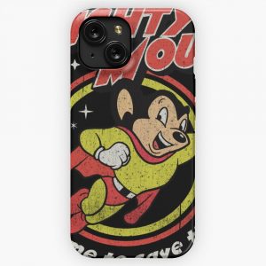 Mighty Mouse Worn iPhone 15 Slim Phone Case Cover