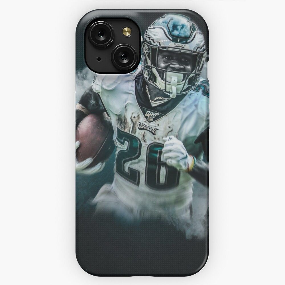 Miles Sanders Philadelphia Sports Art iPhone 15 Slim Phone Case Cover