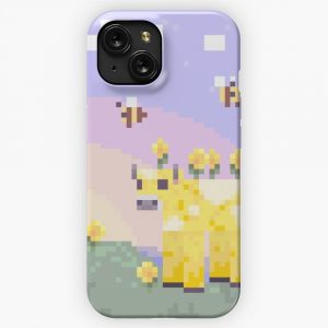 Minecraft Earth Moobloom Bees Portrait iPhone 15 Slim Phone Case Cover