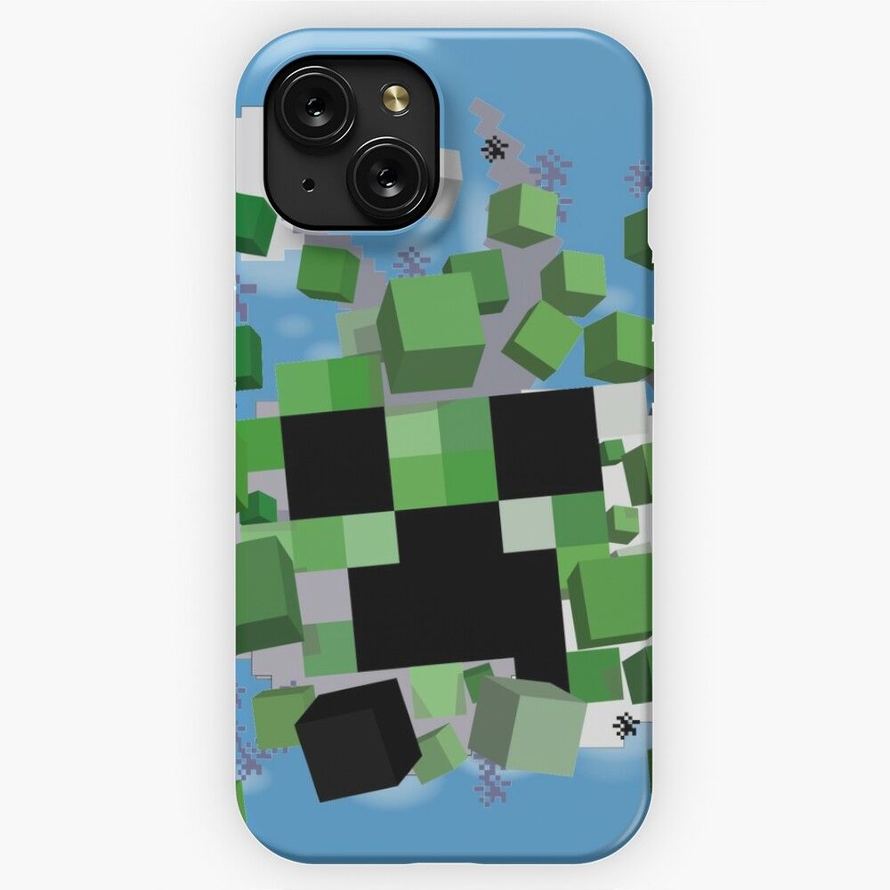 Minecraft Exploding Creeper iPhone 15 Slim Phone Case Cover