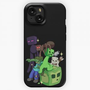 Minecraft Mobs iPhone 15 Slim Phone Case Cover