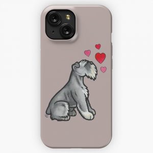 Mini Schnauzer Love iPhone 15 Slim Phone Case Cover