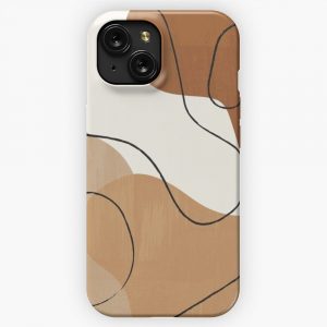Minimal Abstract Organic iPhone 15 Slim Phone Case Cover