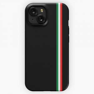Minimalist Italian Flag Italy iPhone 15 Slim Phone Case Cover