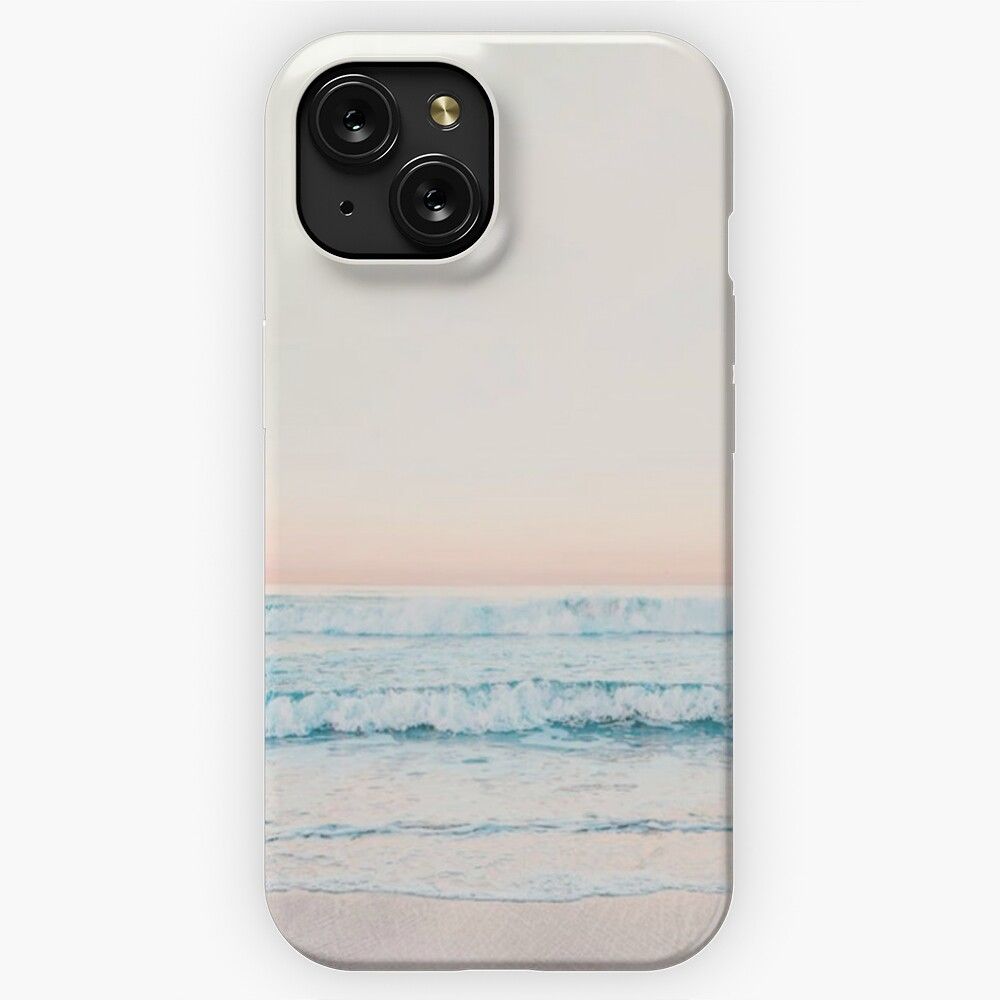 Minimalist Ocean Print iPhone 15 Slim Phone Case Cover
