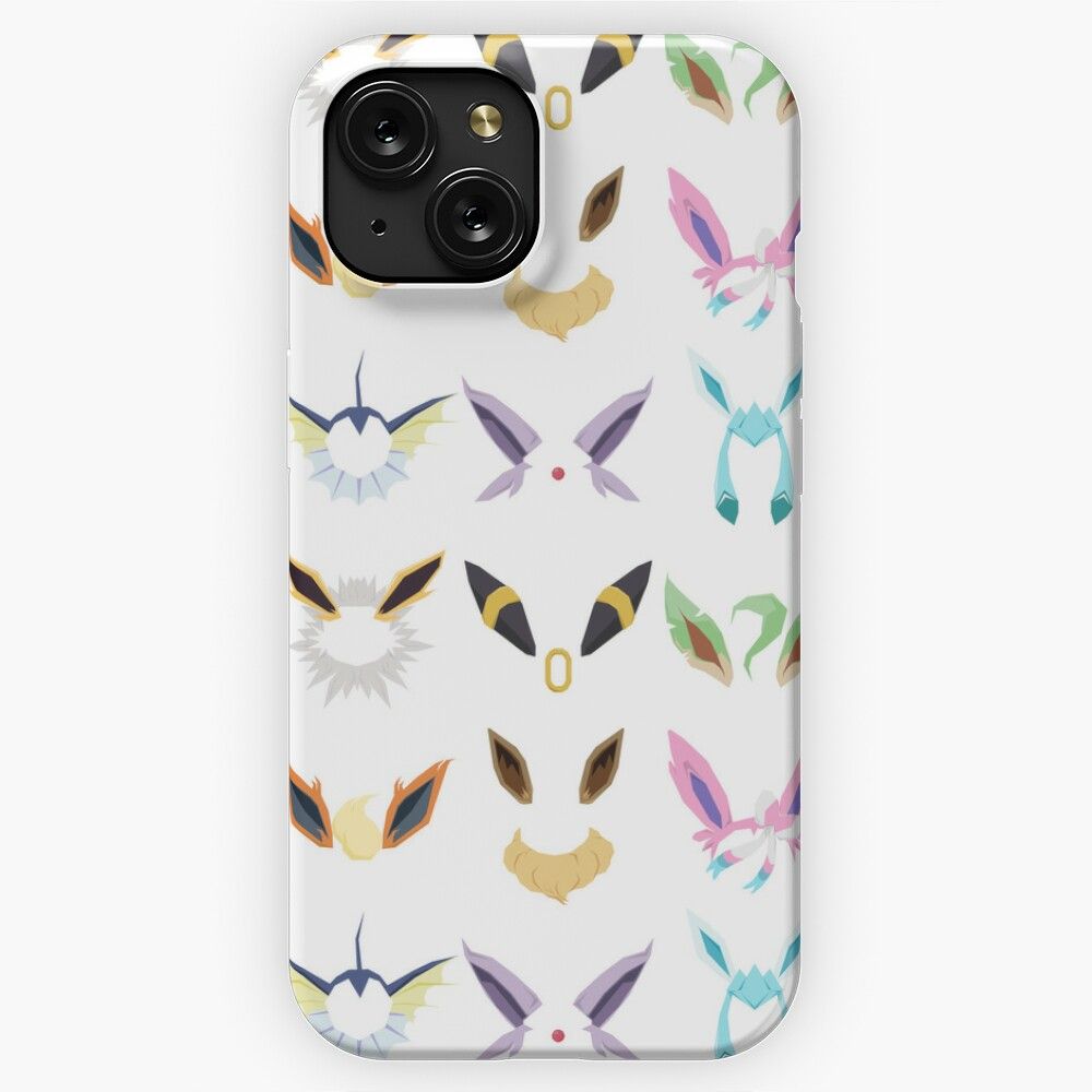 Minimalistic Eeveelutions iPhone 15 Slim Phone Case Cover