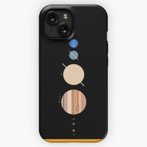 Minimalistic Solar System iPhone 15 Slim Phone Case Cover