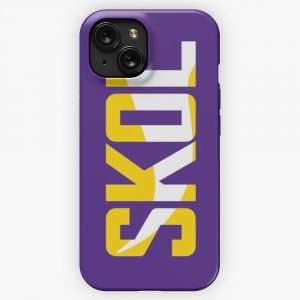 Minnesota Vikings Skol Text Design iPhone 15 Slim Phone Case Cover