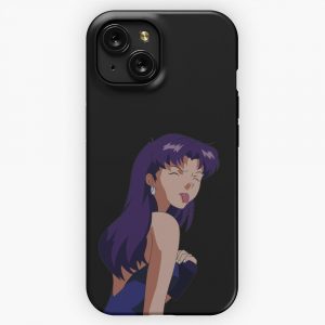 Misato Sticking Out His Tongue iPhone 15 Slim Phone Case Cover