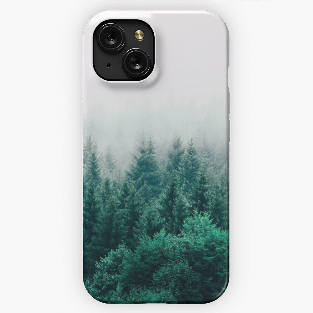 Misty Forest Designer Pattern Iphone Or Samsung Cover iPhone 15 Slim Phone Case Cover