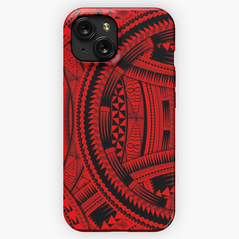 Mix Polynesian Design iPhone 15 Slim Phone Case Cover