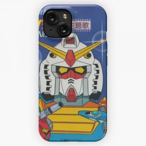Mobile Suit Gundam Record Sleeve Front Cover iPhone 15 Slim Phone Case Cover