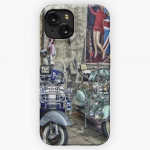 Mod Scooters And 60S Fashion iPhone 15 Slim Phone Case Cover