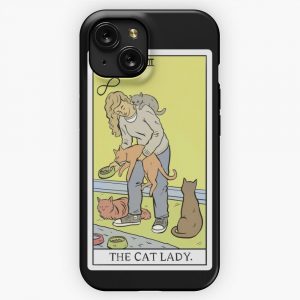 Modern Tarot The Cat Lady iPhone 15 Slim Phone Case Cover