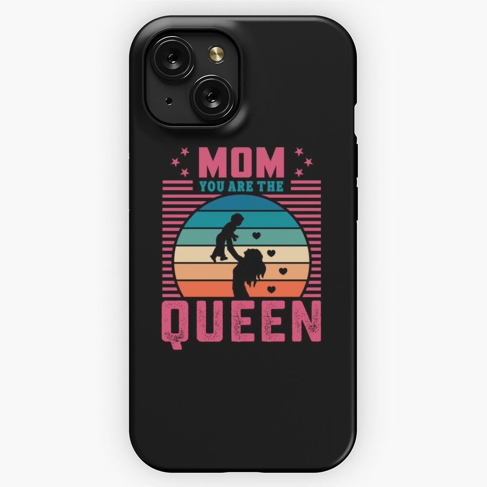 Mom The Queen iPhone 15 Slim Phone Case Cover