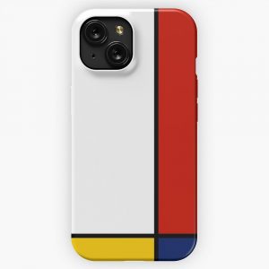 Mondrian Style Abstract Art iPhone 15 Slim Phone Case Cover