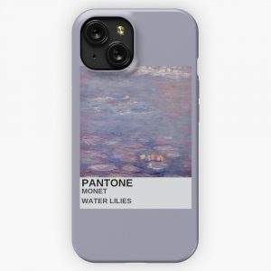 Monet Art Aesthetic Purple Painting iPhone 15 Slim Phone Case Cover