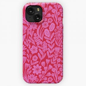 Monica Shock Pink iPhone 15 Slim Phone Case Cover
