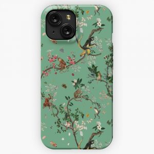 Monkey World Green iPhone 15 Slim Phone Case Cover