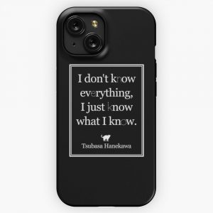 Monogatari Hanekawa Know What I Know White iPhone 15 Slim Phone Case Cover