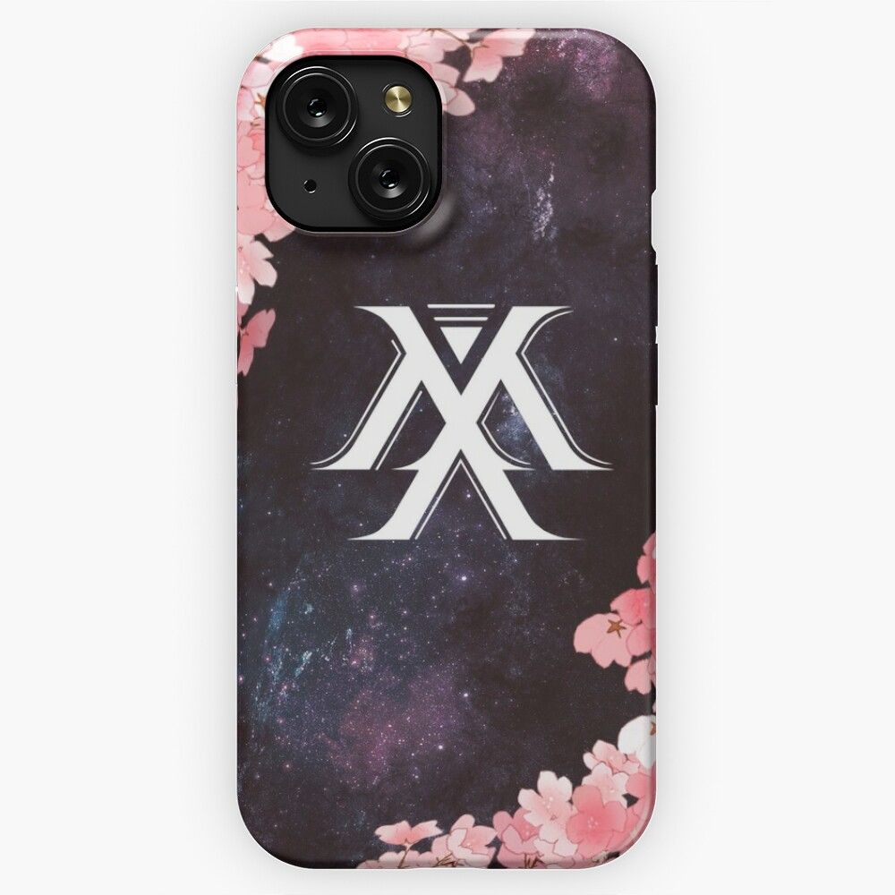 Monsta X Symbol Galaxy Flowers iPhone 15 Slim Phone Case Cover