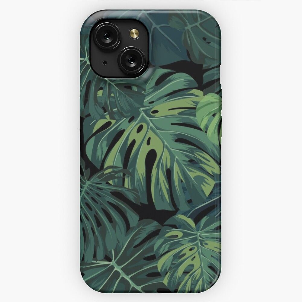 Monstera Leaves iPhone 15 Slim Phone Case Cover