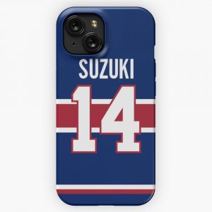 Montreal Canadiens Nick Suzuki 2020 Reverse Jersey Back iPhone 15 Slim Phone Case Cover