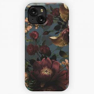 Moody Florals Mystic Botanical Night Garden 10 iPhone 15 Slim Phone Case Cover