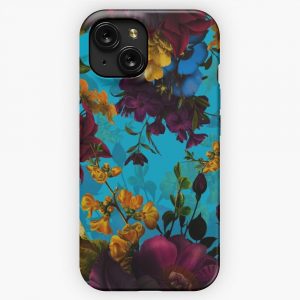 Moody Florals Mystic Botanical Night Garden 13 iPhone 15 Slim Phone Case Cover