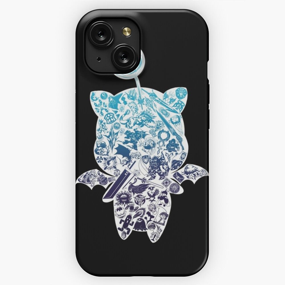 Moogle Verse Blue iPhone 15 Slim Phone Case Cover