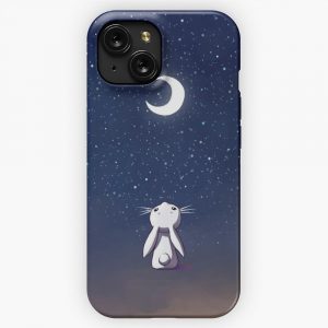 Moon Bunny 2 iPhone 15 Slim Phone Case Cover