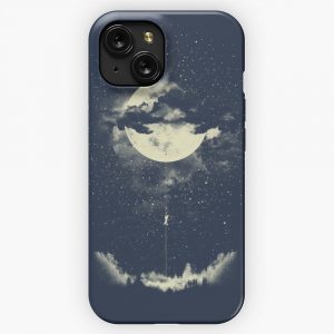 Moon Climbing iPhone 15 Slim Phone Case Cover