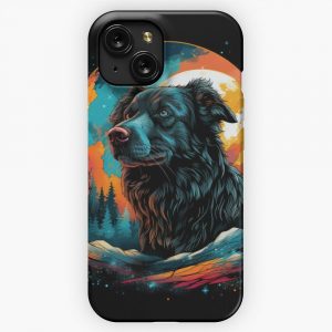 Moon Dog In Nature iPhone 15 Slim Phone Case Cover