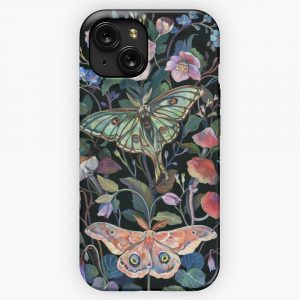 Moon Moth iPhone 15 Slim Phone Case Cover