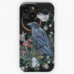 Moon Raven iPhone 15 Slim Phone Case Cover