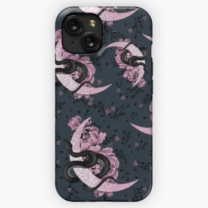 Moon Snake iPhone 15 Slim Phone Case Cover