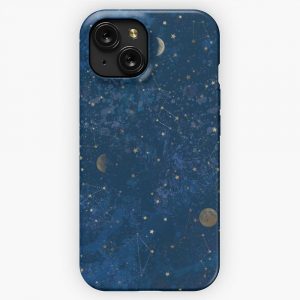 Moon Stars iPhone 15 Slim Phone Case Cover