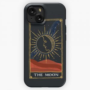 Moon Tarot Card iPhone 15 Slim Phone Case Cover