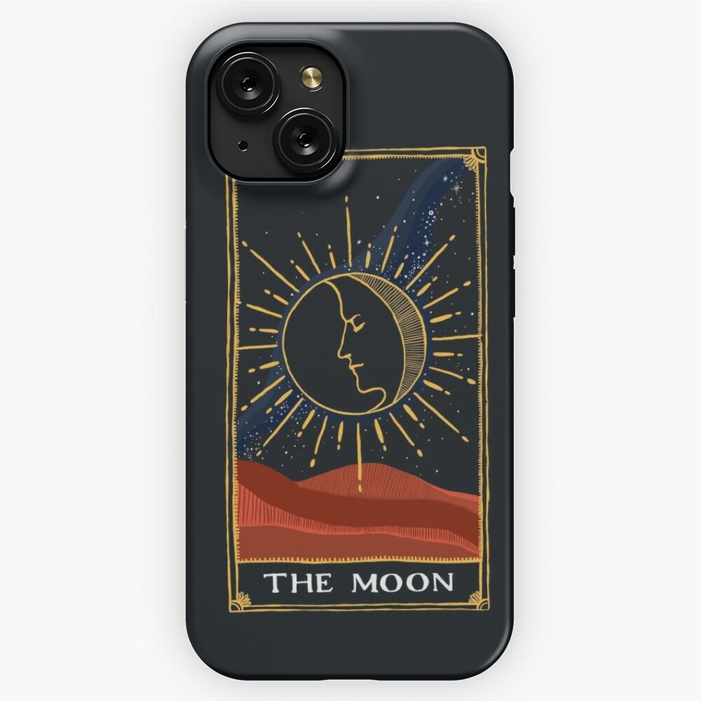 Moon Tarot Card iPhone 15 Slim Phone Case Cover