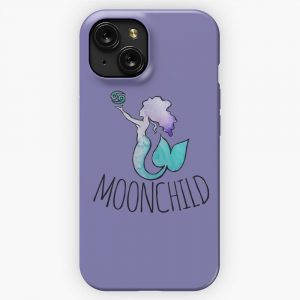 Moonchild Cancer Astrology Mermaid iPhone 15 Slim Phone Case Cover